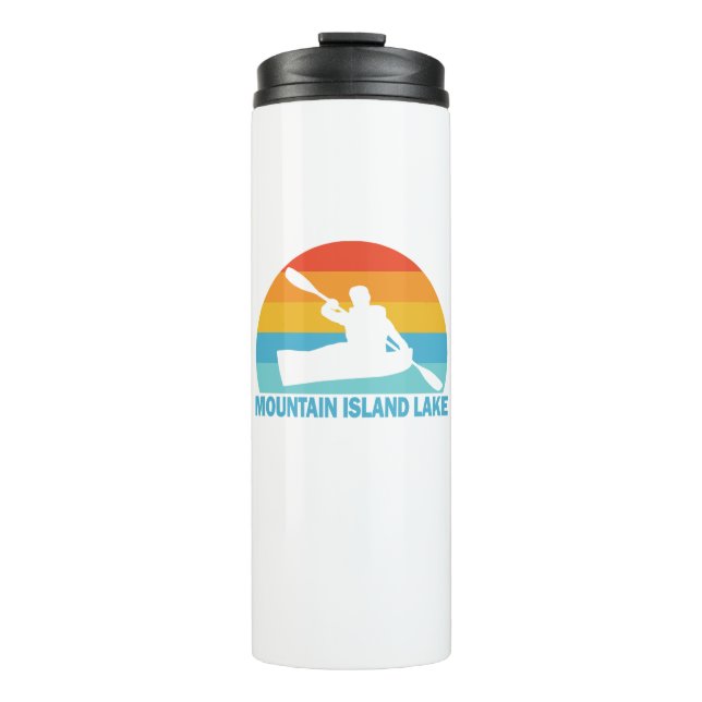 Mountain Island Lake North Carolina Kayak Thermosbecher (Vorderseite)