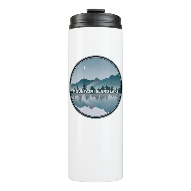 Mountain Island Lake North Carolina Reflektion Thermosbecher (Vorderseite)