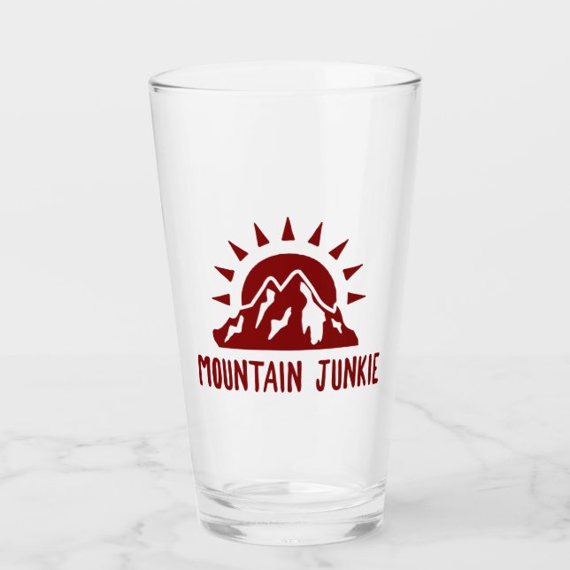 Mountain Junkie Glas (Vorderseite)