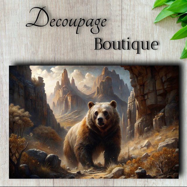 Mountain King Decoupage Seidenpapier (Mountain King Decoupage Tissue Paper)