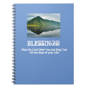 Mountain Lake Blessings Journal Notizblock