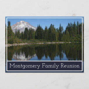 Mountain Lake Family Wiedersehen Einladung