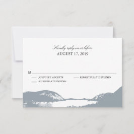 Mountain Lake Gray | Hochzeit RSVP