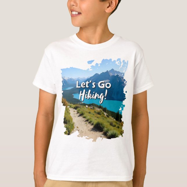 Mountain Lake Let's Go Wandern T-Shirt (Vorderseite)