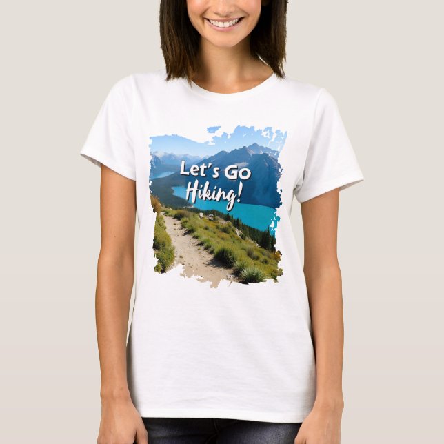 Mountain Lake Let's Go Wandern T-Shirt (Vorderseite)