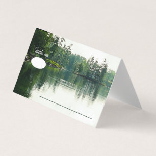 Mountain Lake Reflection Rustikale Hochzeitsgäste