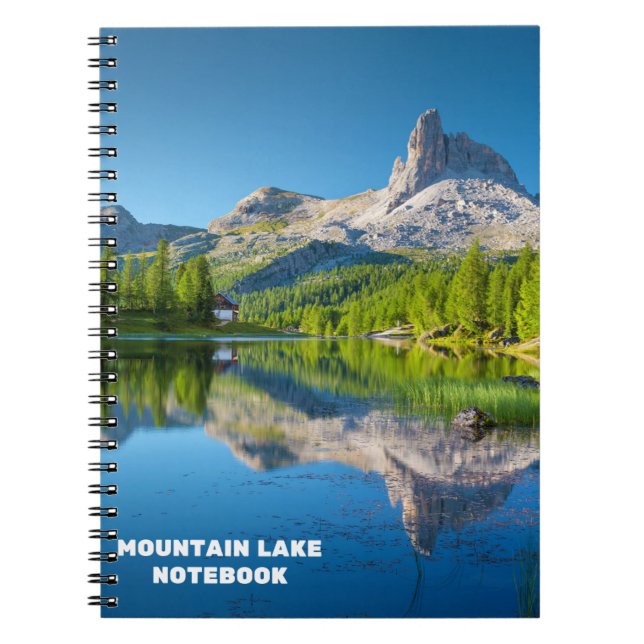 Mountain Lake Spiral Notebook Notizblock (Vorderseite)