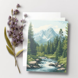 Mountain Landscape Bible Verse Sage