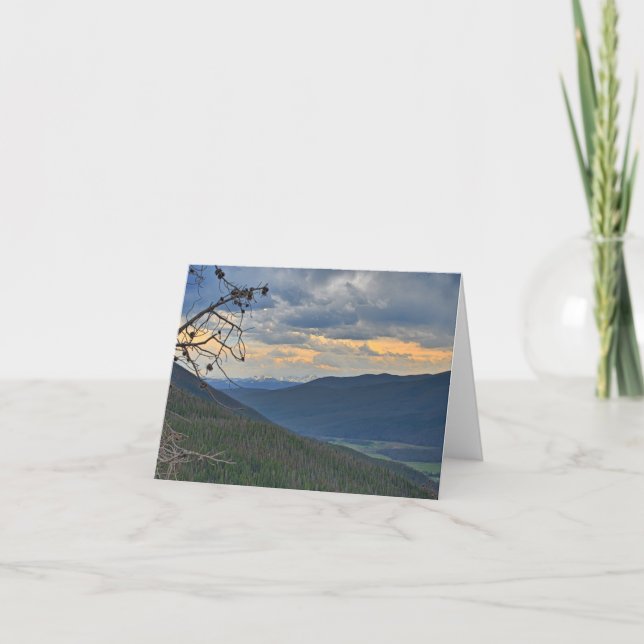 Mountain Landscape Note Card Karte (Vorderseite)