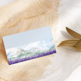 Mountain Lavender Light Blue Wedding Platzkarte