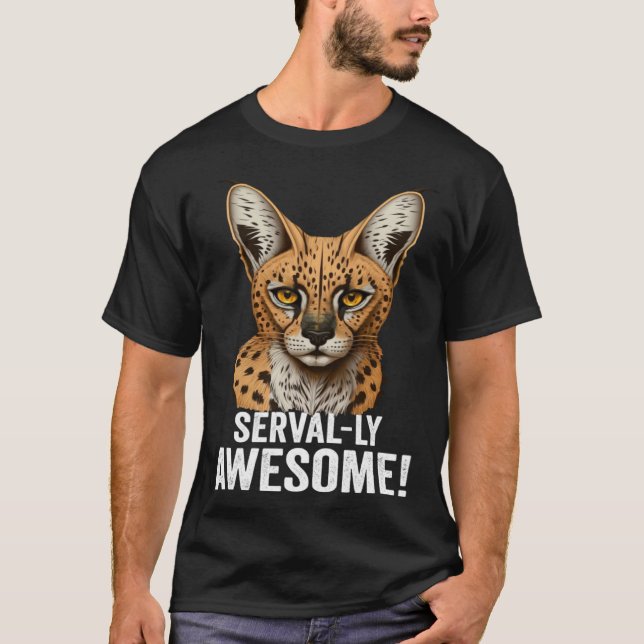 Mountain Lion Ohio Wilde Katze Mimiry Serval Katze T-Shirt (Vorderseite)