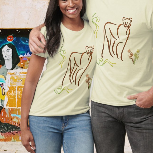 Mountain Lion Sketch T-Shirt (Von Creator hochgeladen)