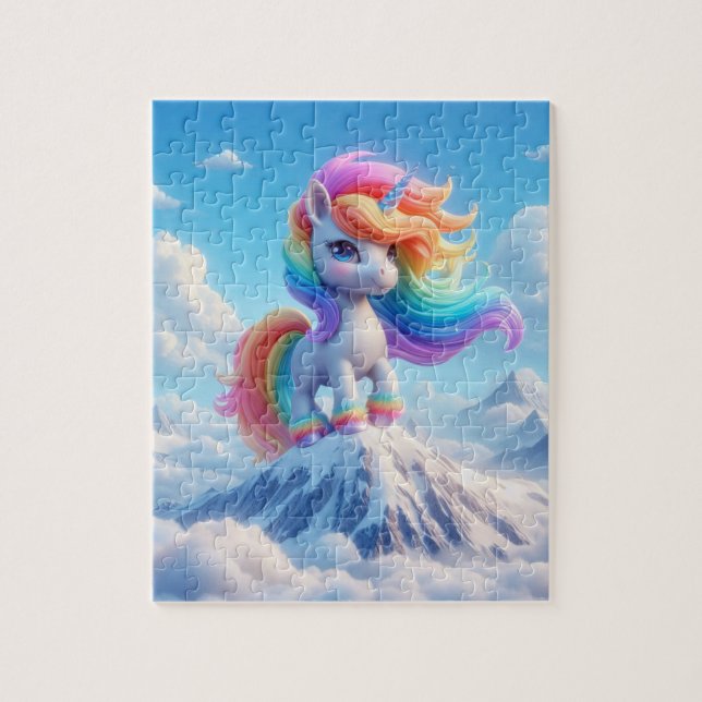 Mountain Magic Rainbow Unicorn (Vertikal)