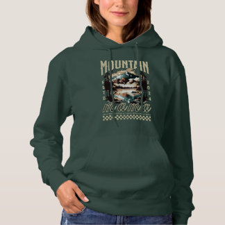 Mountain Mama Wandern Natur Camping personalisiert Hoodie