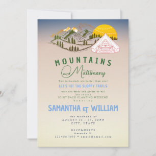 Mountain Matrimony Sloppy Trail Joint Bach Weekend Einladung