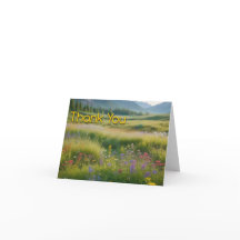 Mountain Meadow Danke Karte