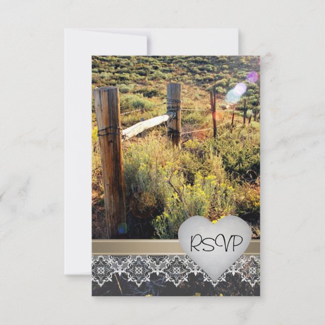 Mountain Meadow Rustic Rsvp Invitation (Devant)