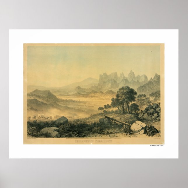Mountain Meadows, affiche de l'Utah (Devant)