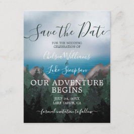 Mountain Meets Ocean Adventure Save the Date Einladung