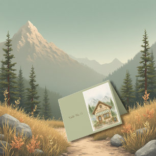 Mountain Monogram Wedding Destination Tischnummer