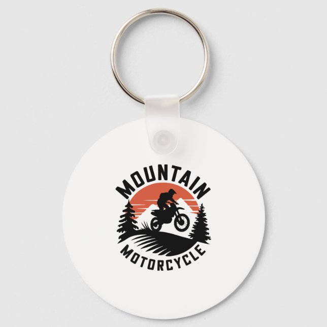 Mountain Motorrad Schlüsselanhänger (Vorderseite)