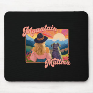 Mountain Muttma Boho Hund Wanderweg Camping Abente Mousepad