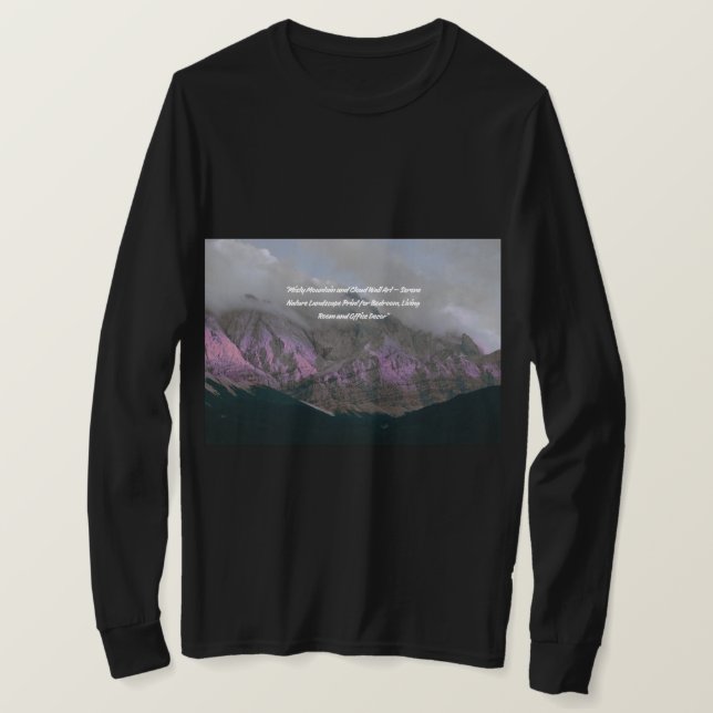 Mountain Natural Image - Scenic Landscape  T-Shirt (Design vorne)
