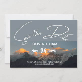 Mountain Park Save the Date Zielort Einladung