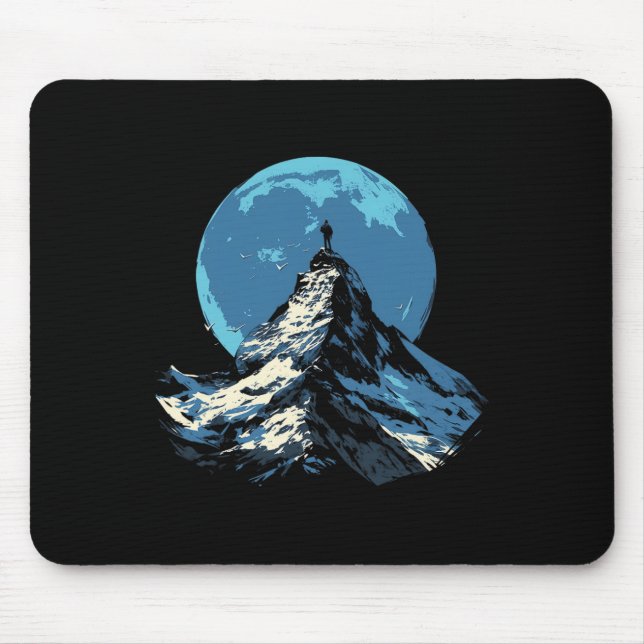 Mountain Peak Adventure Design - Climbing And Hiki Mousepad (Vorne)