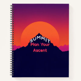 Mountain Perspective | Integrated Summit Typograph Notizbuch