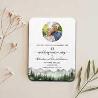 Mountain Pine 43 Hochzeitstag Save the Date
