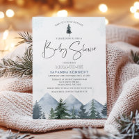 Mountain Pines Baby Es ist kalt draußen Babydusche