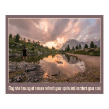 Mountain Pond inspirierendes Poster