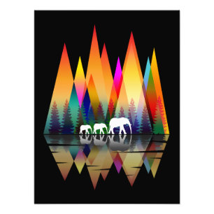 MOUNTAIN RAINBOW ELEPHANT FOTODRUCK