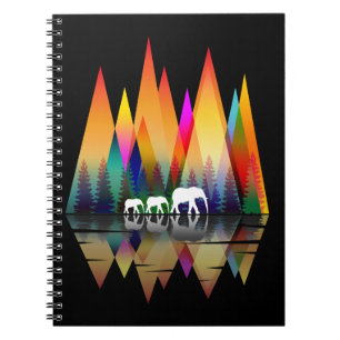 MOUNTAIN RAINBOW ELEPHANT NOTIZBLOCK