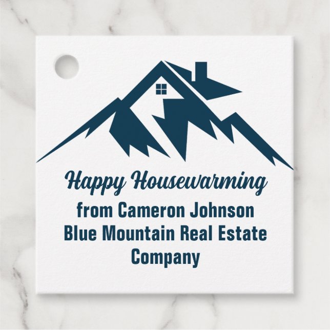 Mountain Real Anwesen Company Custom Marketing Geschenkanhänger (Vorderseite)
