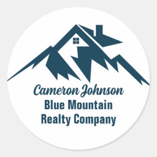 Mountain Real Anwesen Company Custom Marketing Runder Aufkleber