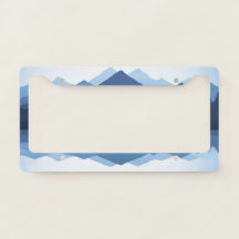 Mountain Reflections Design License Platine Frame