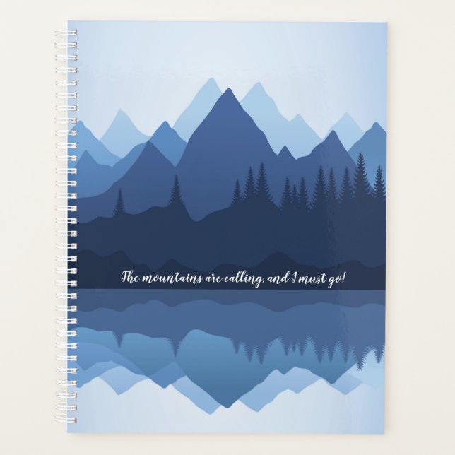 Mountain Reflections Design Weekly/Monthly Planer (Vorderseite)