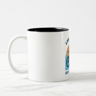 Mountain Rider Cool Design - A bike ride A Day Zweifarbige Tasse