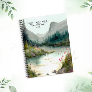 Mountain River Adventure Guest Spiral Notebook Notizbuch