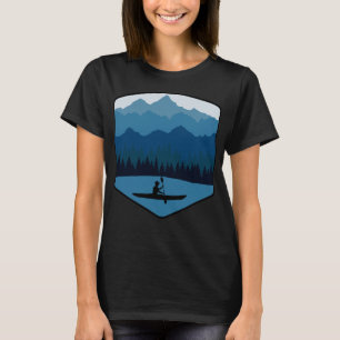 Mountain River Lake Kayaking Kanu Kayak Paddling T-Shirt