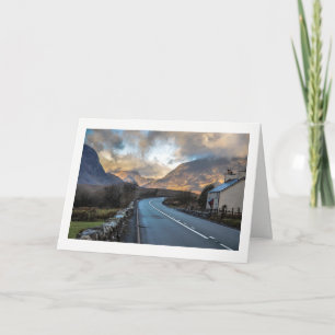 Mountain Road in Wales. Karte