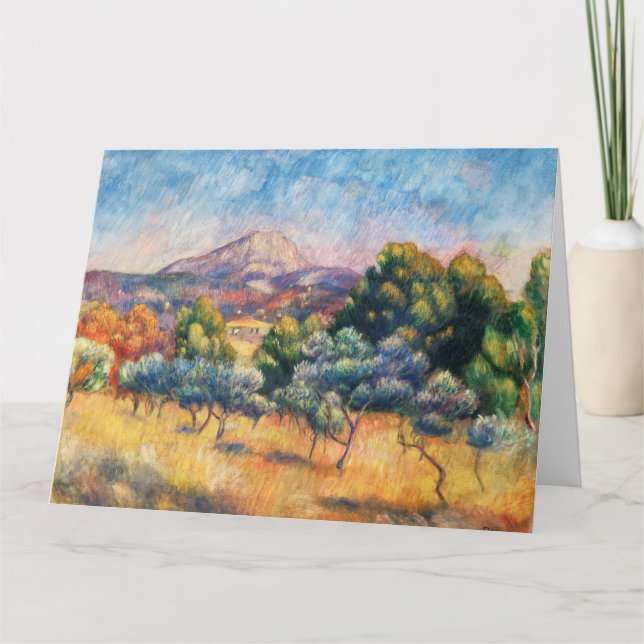 Mountain Sainte-Victoire Paysage von Renoir Karte (Vorderseite)