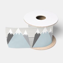 Mountain Satin Ribbon Spool grau Aquamarin Bow Satinband