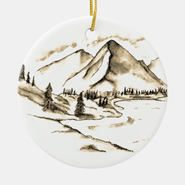 Mountain scene ornament (Vorne)