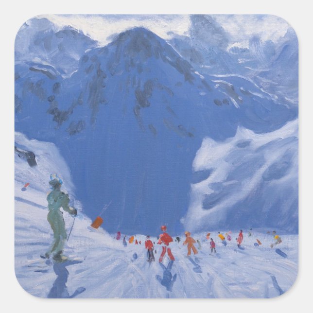 Mountain Shadow 2009 Quadratischer Aufkleber (Vorderseite)