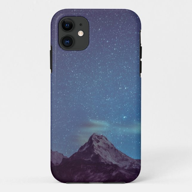 Mountain Starry Silhouette Case-Mate iPhone Hülle (Rückseite)