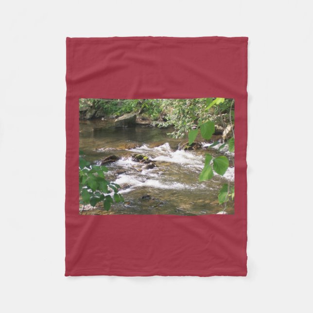 Mountain Stream Fleece Blanket (Vorderseite)