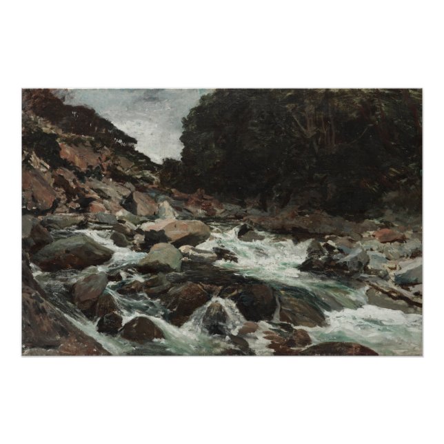 Mountain Stream, Otira Gorge (1893) Poster (Vorderseite)